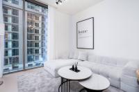 Posezení v ubytování Luxury 1bdr in Sobha Creek Vistas Reserve