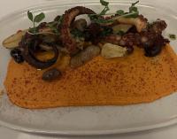 a plate of food with a taco on a plate at Stunning Stayz At Friday Harbour Beach Marina Resort Lake Simcoe Innisfil in Innisfil