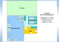 Půdorys ubytování Heringsdorf, Wohnung Hedwig