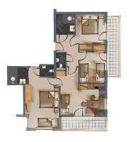 Plán poschodí v ubytovaní Waidmannsruh Appartements