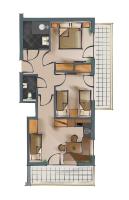 Plán poschodí v ubytovaní Waidmannsruh Appartements
