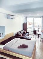 Posteľ alebo postele v izbe v ubytovaní CAMP NOU & FiRA BUSINESS LOFTS