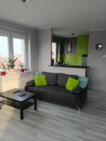 Posedenie v ubytovaní Apartament Długie Ogrody 2 pokojowy
