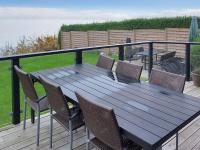 Balkón nebo terasa v ubytování Holiday Home Majbritt - 50m from the sea by Interhome