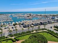 an aerial view of a marina with boats at Apartment Marin&#39;Land by Interhome in La Grande Motte