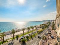 a view of a street in a city next to the ocean at Apartment Foncet by Interhome in Nice