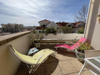 Balkon lub taras w obiekcie Appartement T3 centre Arcachon avec terrasse, parking et ménage inclus - FR-1-374-206