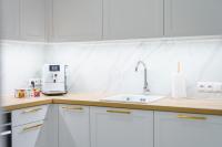 Kuchyňa alebo kuchynka v ubytovaní Aquabaltic Apartments Aquarius II