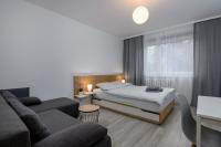 Posteľ alebo postele v izbe v ubytovaní Andersena Modern A - 10 min CMKP - 5 min Metro - 15 min Center