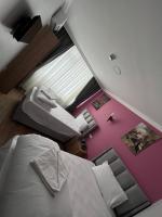 Postel nebo postele na pokoji v ubytování MİRHAN HOTEL