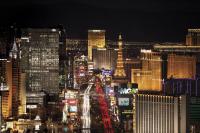 Ein allgemeiner Blick auf Las Vegas oder ein Stadtblick von des Resorts aus