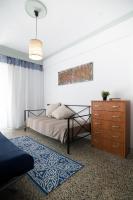 Posteľ alebo postele v izbe v ubytovaní Laonikos apartment Polychrono Villas beach bar
