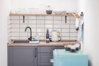 Kuchyň nebo kuchyňský kout v ubytování Babyky apartmány