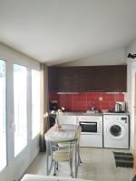 A kitchen or kitchenette at Vacations in Patra Studios