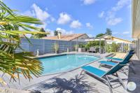 Basen w obiekcie Biscarrosse Bourg VILLA AVEC PISCINE lub w pobliżu