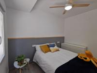 A bed or beds in a room at Casa playa