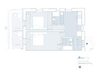 Půdorys ubytování Akroyiali Apartments