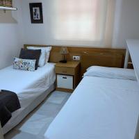 Postel nebo postele na pokoji v ubytování Apartamento en la playa de Valdelagrana