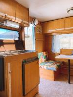 A kitchen or kitchenette at Glamping Caravan Lanzarote