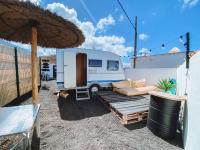 A balcony or terrace at Glamping Caravan Lanzarote