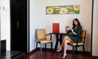 A seating area at Victoria Terme Hotel