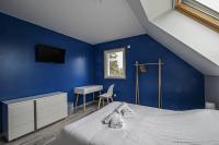 Łóżko lub łóżka w pokoju w obiekcie Kokana modern holiday home
