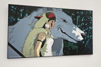 a painting of a woman and a wolf at Arbre Blanc, une folie montpelliéraine in Montpellier