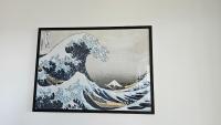 a framed picture of the great wave of kanada at Arbre Blanc, une folie montpelliéraine in Montpellier