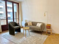 Zona de estar de Charmant studio avec balcon Marseille centre
