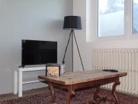 Televízia a/alebo spoločenská miestnosť v ubytovaní Grand appartement paisible et confortable