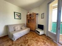 Telewizja i/lub zestaw kina domowego w obiekcie Appartement 2 pièces à Argelès-sur-Mer, 300m de la plage, terrasse, parking, animaux acceptés - FR-1-225-771