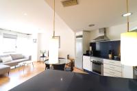 A kitchen or kitchenette at Espectacular vivienda con piscina climatizada