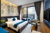 KunKin Garden Aparthotelにあるベッド
