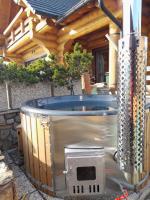 Půdorys ubytování Drevenica MARKA beachfront stunning view cottage by the lake