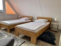 Postel nebo postele na pokoji v ubytování Ferienwohnung Claßen