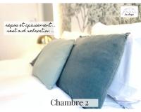 Posteľ alebo postele v izbe v ubytovaní Le 9 de Cœur - 2 chambres - 6 couchages