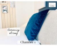 Posteľ alebo postele v izbe v ubytovaní Le 9 de Cœur - 2 chambres - 6 couchages