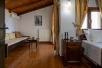 A bed or beds in a room at Villa Eleftheria private pool/garden/view/3bdrms/3.5bthrms