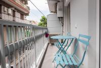 A balcony or terrace at Speranza by halu! Apartment next to Efkleidis metro station