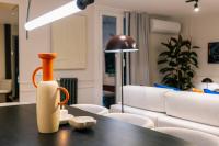 Posezení v ubytování Stylish 4 suites +patio luxury apartment Gran Via
