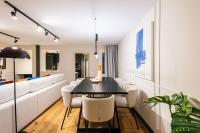 Posezení v ubytování Stylish 4 suites +patio luxury apartment Gran Via