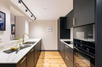 Kuchyň nebo kuchyňský kout v ubytování Stylish 4 suites +patio luxury apartment Gran Via