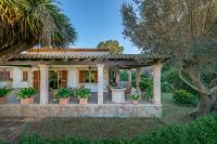 a house with a porch with potted plants at Chalet Son Gomila in the North of Mallorca in Cielo de Bonaire 