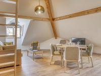 Część wypoczynkowa w obiekcie Studio agréable avec mezzanine près des remontées mécaniques et centre de Saint-Gervais-les-Bains - FR-1-663-20