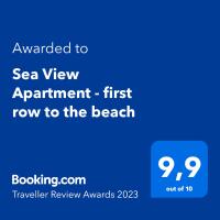 Plán poschodí v ubytovaní Sea View Apartment - first row to the beach