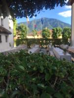 Widok na góry z tego hotelu
