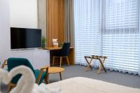 TV a/nebo společenská místnost v ubytování Hotel Smetanova