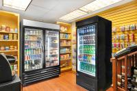 two large refrigerators in a store with drinks at Marriott&#39;s Legends Edge at Bay Point in Panama City Beach