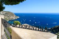 a view of the ocean from the balcony of a building at Sea terace apartment between Nice and Monaco - 3 in Villefranche-sur-Mer