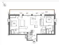 Plan piętra w obiekcie Appartement Thom's - LES GETS, en plein centre et au pied des pistes